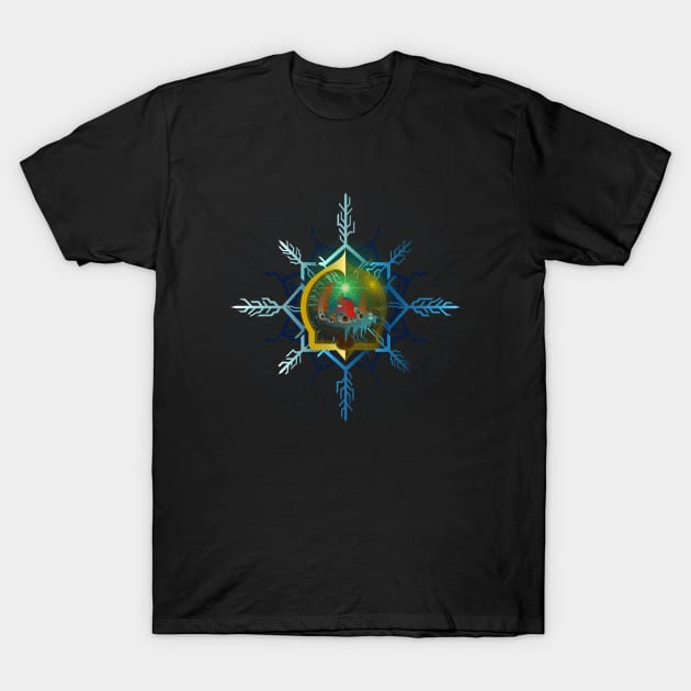 SNOWFLAKE FREEZE PORTAL BRIDGE 05 T-Shirt by roombirth